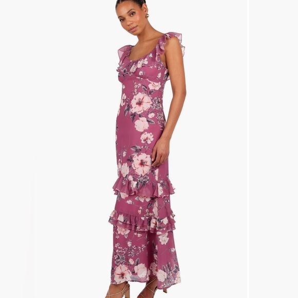 Petal & Pup Dresses & Skirts - NWT Petal & Pup Irelynn Ruffle Convertible Floral Maxi Dress XS